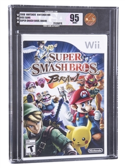 2008 Wii Nintendo (USA) "Super Smash Bros. Brawl" Sealed Video Game - VGA MINT 95